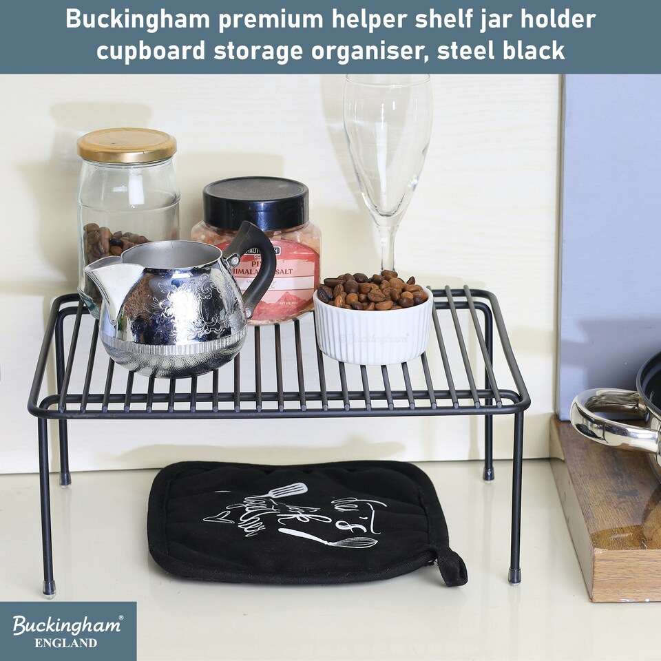 image 1 of Buckingham High End Storage Helper Organiser Shelf 31 cm - Black