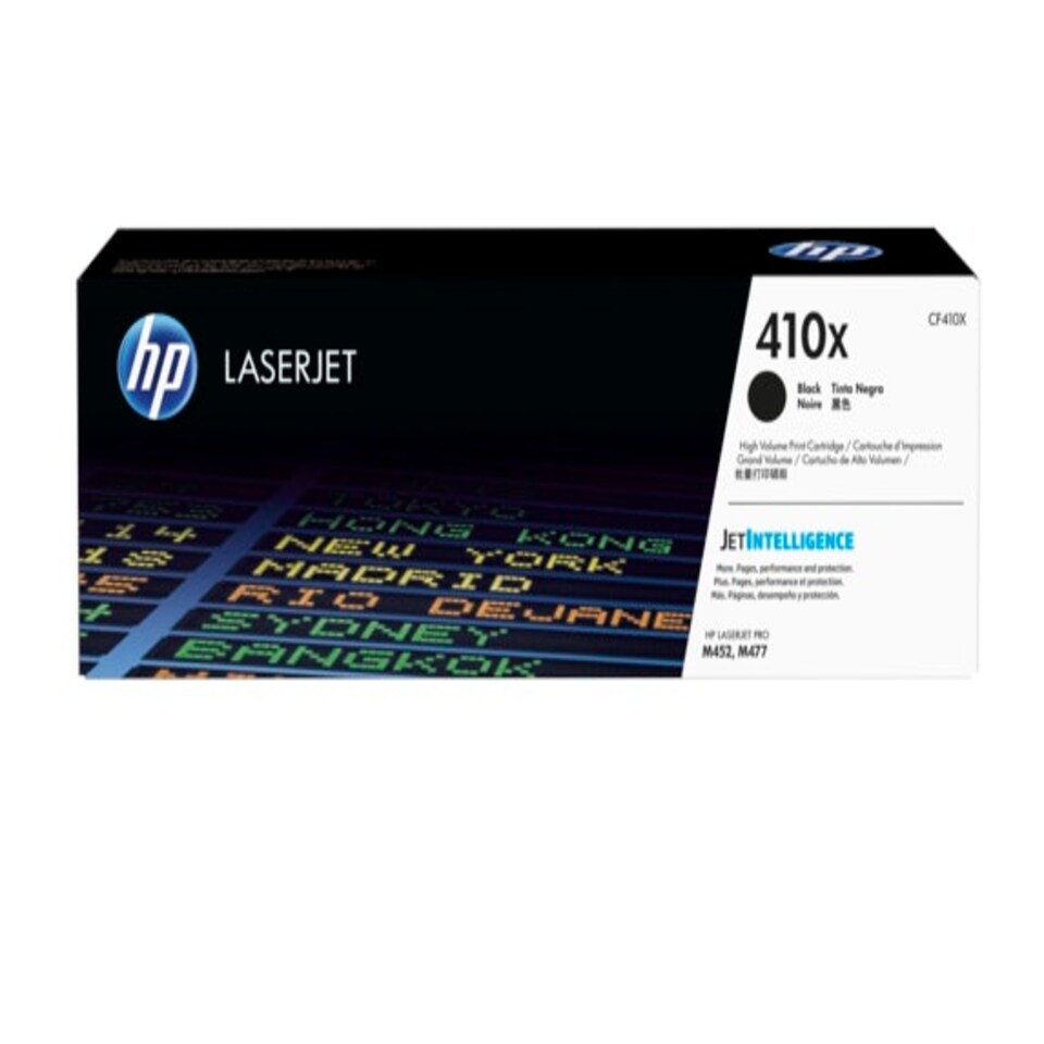 HP 410X Black High Yield Toner 6.5K pages for HP Color LaserJet Pro M377/M452/M477 - CF410X N/A