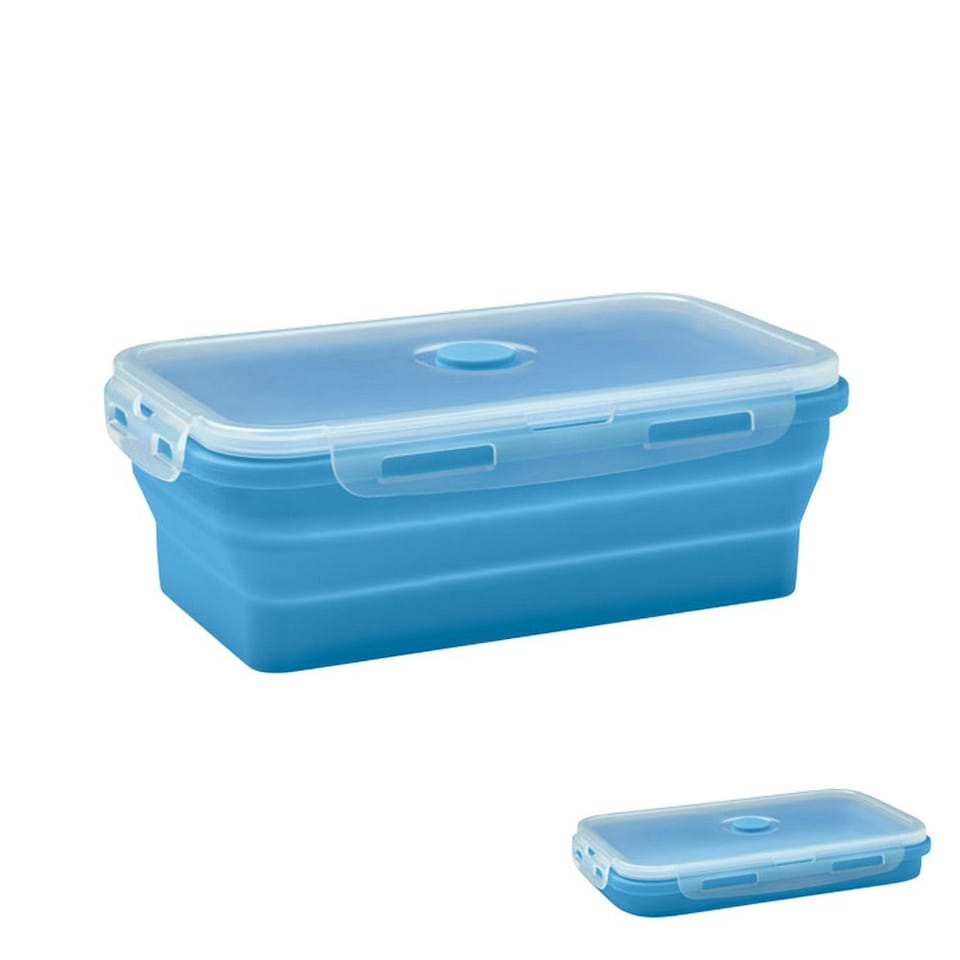 image 1 of MidOcean Kolapso Silicone Collapsible Lunch Box - Baby Blue - One Size