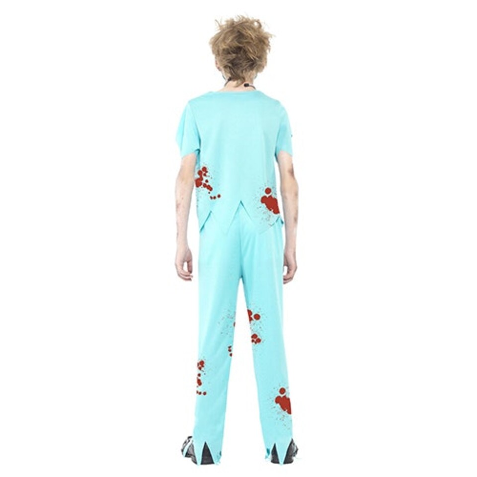 image 1 of Zombie Surgeon Fancy Dress Costume Kids Unisex Large - Age 10-12