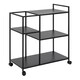 image 3 of Newcastle Serving Trolley in Matt Black