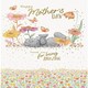 image 1 of Bear Lying in Flowers Thank You For Being Amazing Mother's Day Card