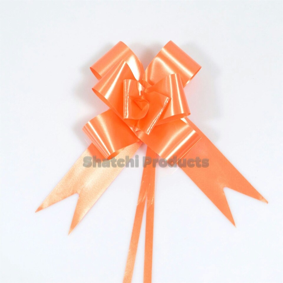 image 1 of 30Pcs Orange Pull Bows - 30mm