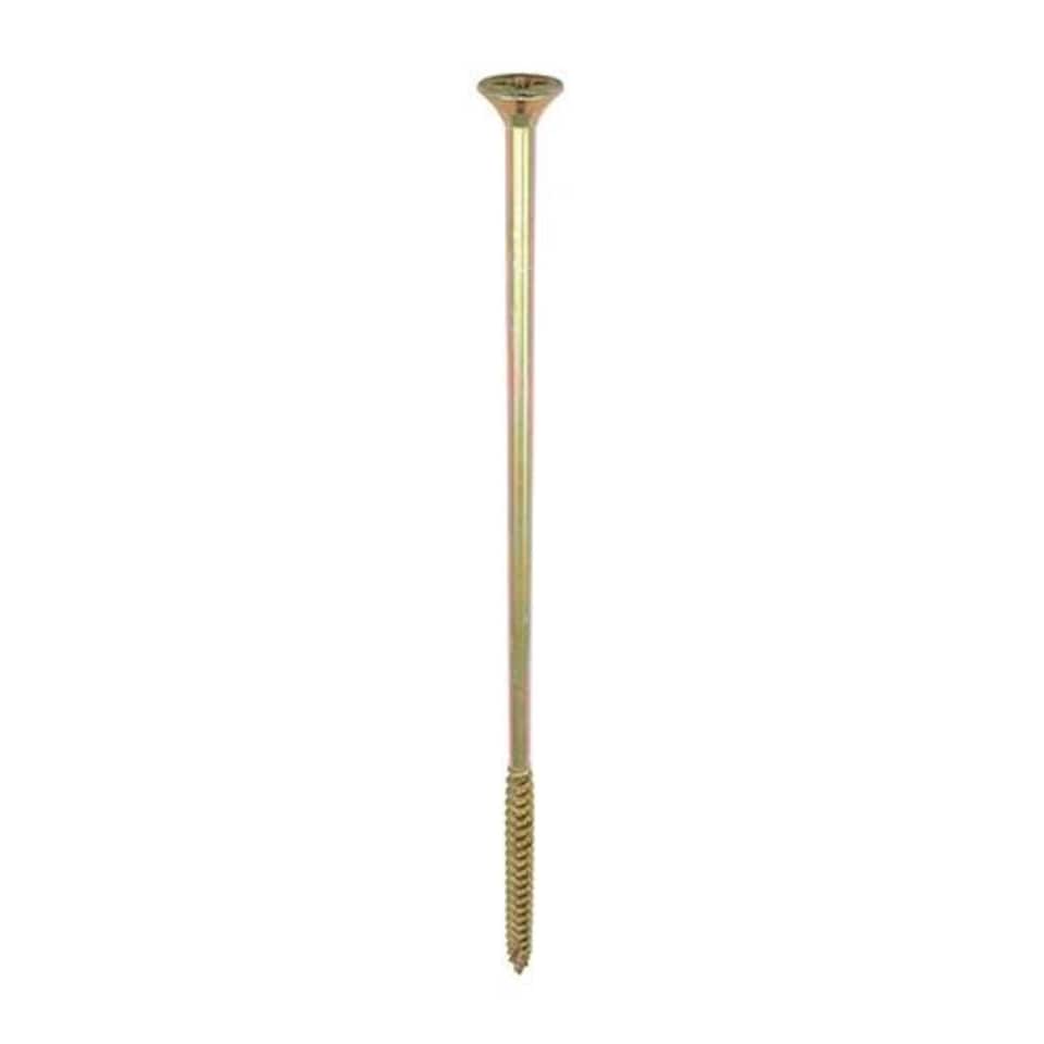 image 1 of Timco - C2 Strong-Fix Multi-Purpose Premium Screws - PZ - Double Countersunk - Yellow (Size 6.0 x 200 - 100 Pieces)