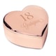 image 2 of Personalised Big Age Rose Gold Heart Trinket Box
