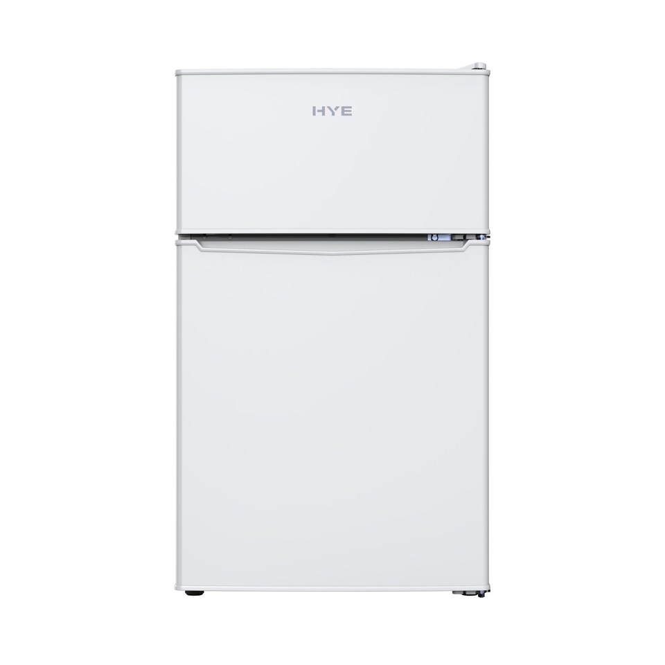 image 1 of HYE 86L Under Counter Fridge Freezer, Freestanding, 49cm, White - RF01UCFF85W13