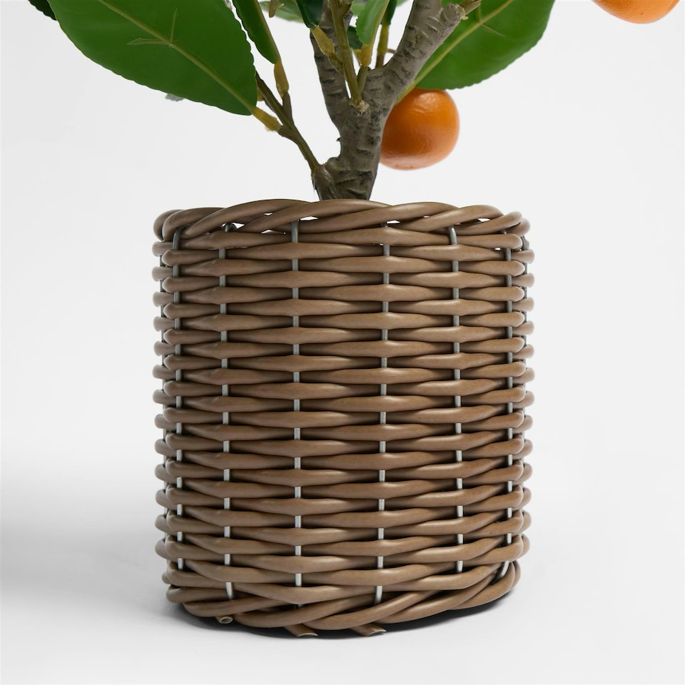 image 1 of OHS Home Decor Artificial Orange Tree In Pot Plant, 40cm - Orange