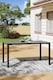 image 2 of Living and Home 1.5m Wood Effect Outdoor Dining Table, Grey | Grey