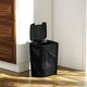 image 2 of HOMCOM 15L Sensor Bin, Automatic Touchless Kitchen Bin with Dual-Mode Opening, Easy Clean, Battery Operated for Home Office, Bedroom, Bathroom, Black | Black | Black