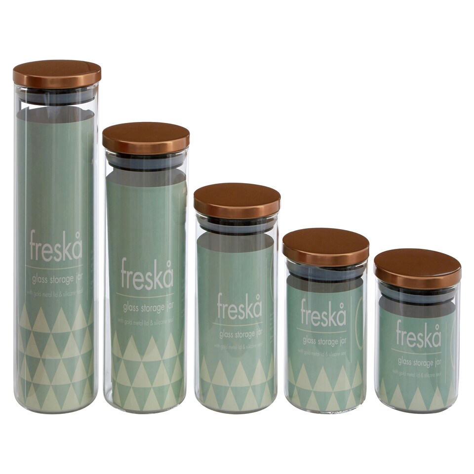 image 1 of Interiors by Premier Practical Design Rose Gold Lid 550ml Storage Jar, Elegant House Spice Jars, Durable Organizer For Kitchen