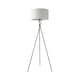image 1 of ValueLights Camden Black Tripod Floor Lamp with Grey Shade | Grey