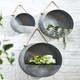 image 2 of Alto Contemporary Wall Planters Silver