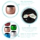 image 2 of Argon Tableware Metallic Napkin Rings - 4.5cm - Green - Pack of 6 Green