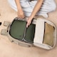 image 10 of CabinZero Ultralight Compression Packing Cube (Medium), Lightweight Space-Saving Travel Organizer | Green | GEORGIAN KHAKI | Medium | 1