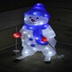image 4 of 40cm Skiing Snowman Christmas Decoration with 48 Ice White LEDs with a 10m Cable