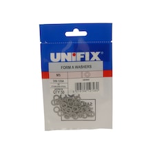 Unifix A2-304 Flat Washers DIN 125 M5 (5.3) - Bag of 50 - Box of 250