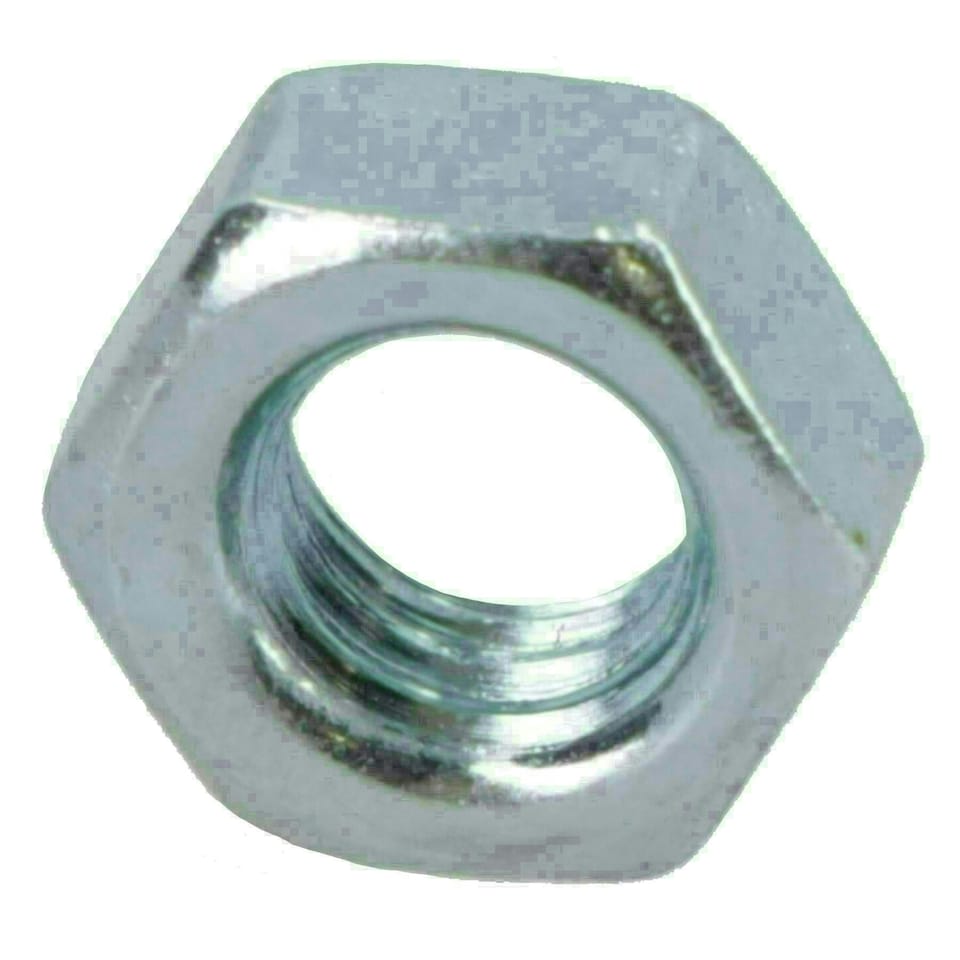 image 1 of M4 x 0.7mm Hex Full Nut Fastener Hexagonal Metric Nuts Grade 8 Zinc Plated 5pk