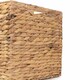 image 10 of Large Water Hyacinth Square Storage Basket | Brown | Brown | L