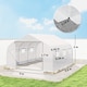 image 3 of Outsunny Walk-In Polytunnel Greenhouse w Roll Up Door Windows, 4.5x3x2 m White