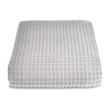 Super King Size Waffle Throw Blanket Bedspread 250 x 260cm - 100% Cotton Grey | Dove Grey