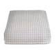 image 1 of Super King Size Waffle Throw Blanket Bedspread 250 x 260cm - 100% Cotton Grey | Dove Grey