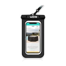 Wave Waterproof Phone Cover, Black