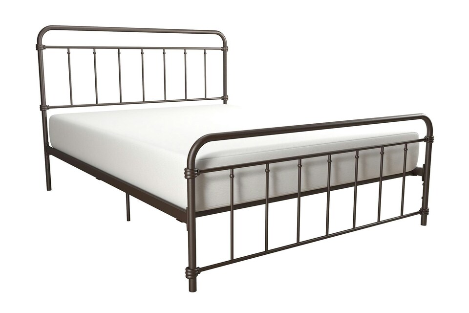 image 1 of Wallace Metal Bed Bronze Look, King