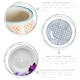 image 2 of Nicola Spring Hand-Printed Plant Pot with Saucer - 20.5cm - Blue Multi