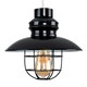 image 1 of ValueLights Penglai Black Ceiling Pendant Light Shade & Bulb | Black