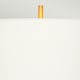 image 2 of Apollo Table Lamp with Round Shade, Brushed Brass