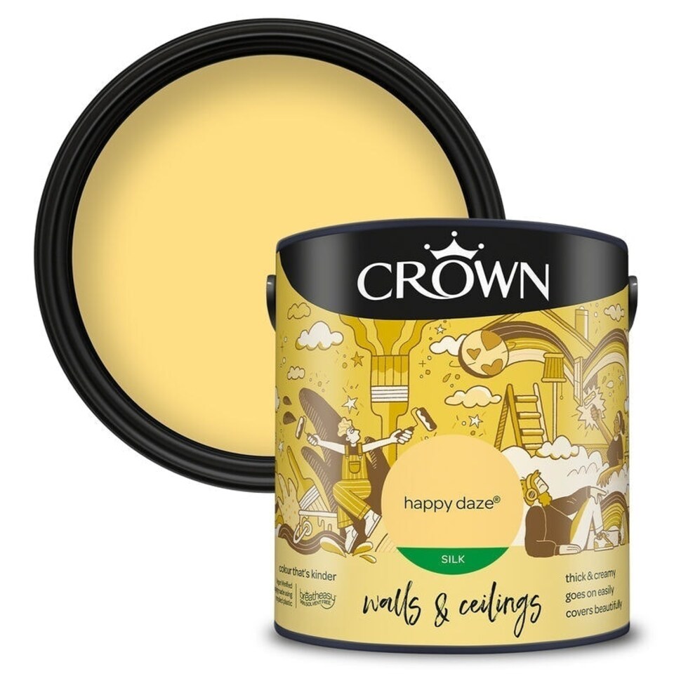 image 1 of Crown Walls & Ceilings Silk 2.5L Happy Daze