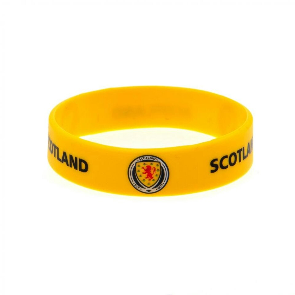 image 1 of Scotland FA Official Silicone Wristband - Yellow - One Size