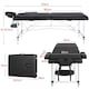 image 3 of Yaheetech Portab Aluminum Massage Bed with Face Cradle and Armrest