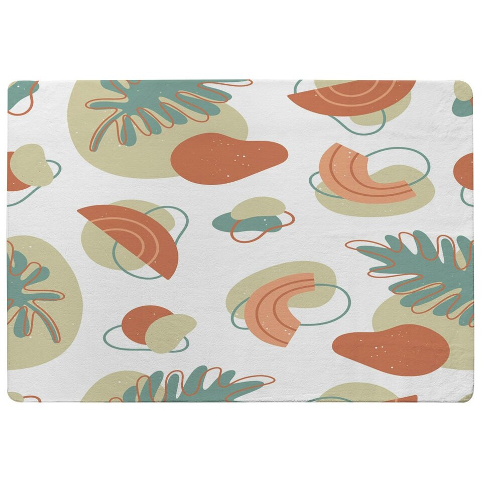 image 1 of line art and botanical elements (Rug) Multi | XL