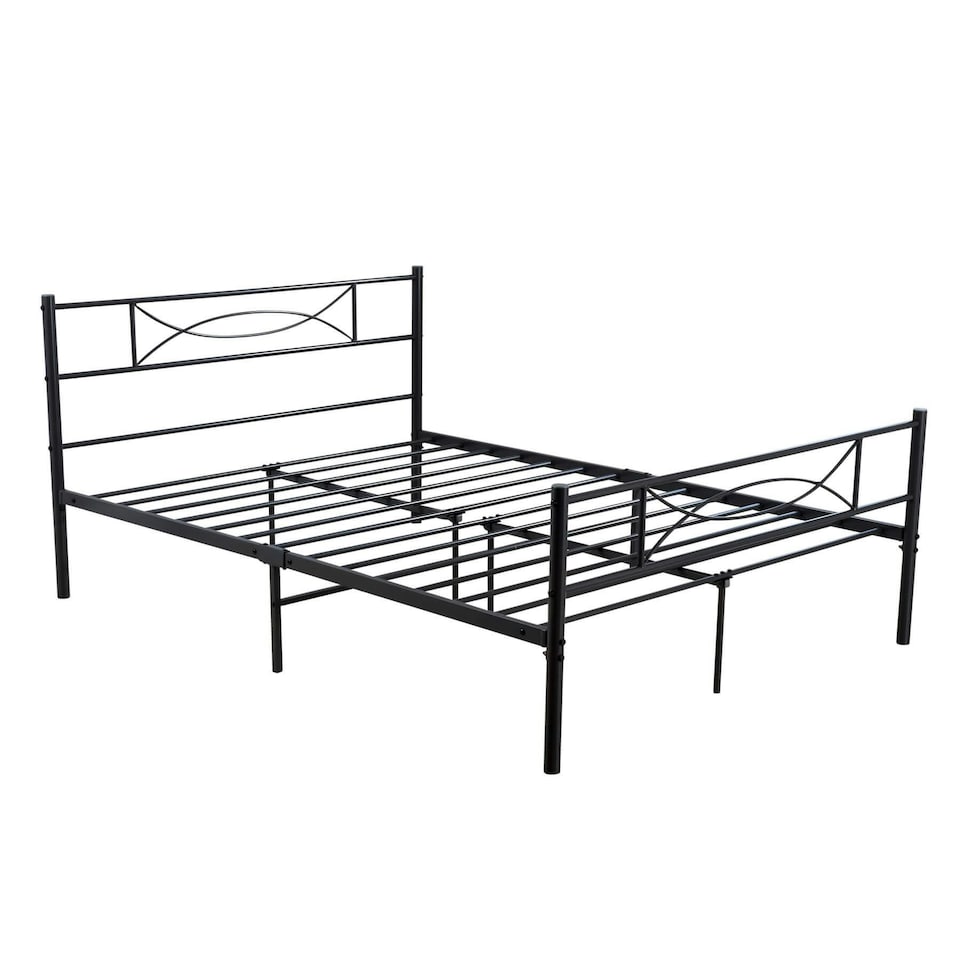 image 1 of Dark Grey Metal Frame 3ft Single Childrens Bed Kids Bedframe