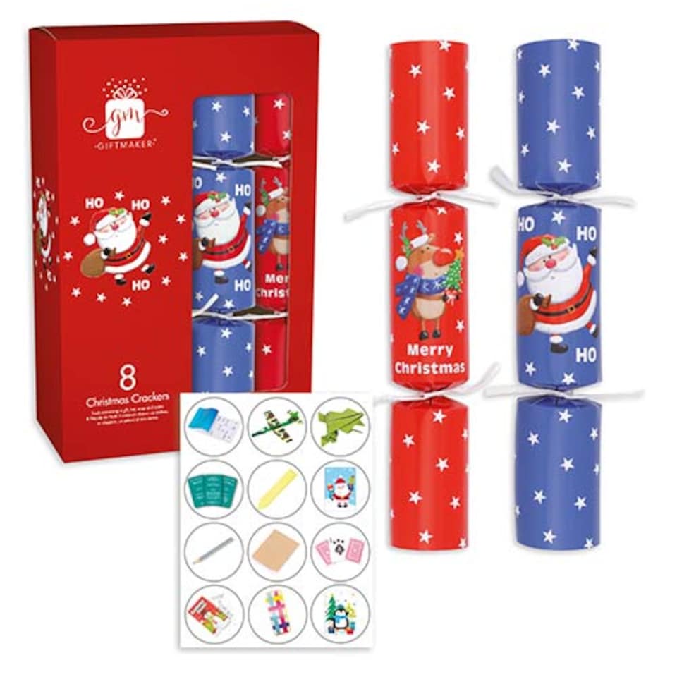 Novelty Christmas Character Crackers 30cm / 12 in - Pack of 8