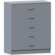 image 8 of Vida Designs Riano 5 Drawer Chest of Drawers Bedroom Storage, Grey