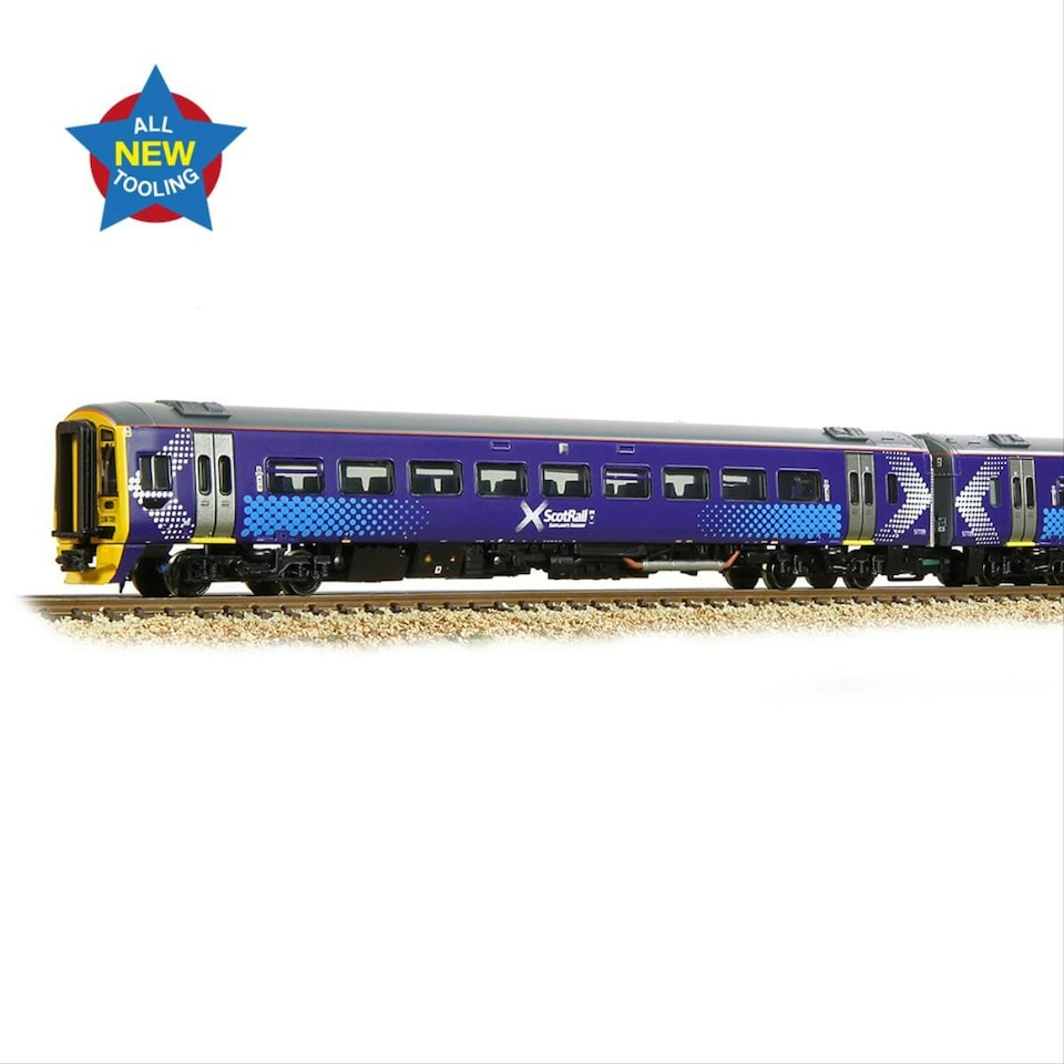 image 1 of Graham Farish Class 158 729 2 Car DMU Scotrail Saltire