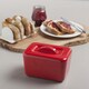 image 2 of Zeal Melamine Insulated Butter Dish with Lid Red | Red