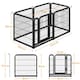 image 3 of Yaheetech 6-Panel Metal Dog Playpen, 60 × 60 cm Black