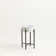 image 2 of Interiors by Premier Sturdy And Durable Small White And Black Floor Standing Planter, Contemporary Design Outdoor Pot For Flowers White