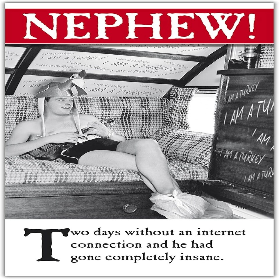 image 1 of Nephew Birthday Card, Funny Birthday Card Nephew, Happy Birthday Nephew Card Funny, Nephew, Greetings Card, Nephew Birthday Cards, Funny Birthday Cards Nephew