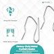 image 3 of Silver Drapery Pin Hooks, Metal Curtain Hooks - 50pcs