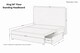 image 5 of Sloomy Alabama Steel Plush Divan Bed Base 2 Drawers Foot-End With 54 Inch Floor Standing Headboard | Grey | Steel | King | 1