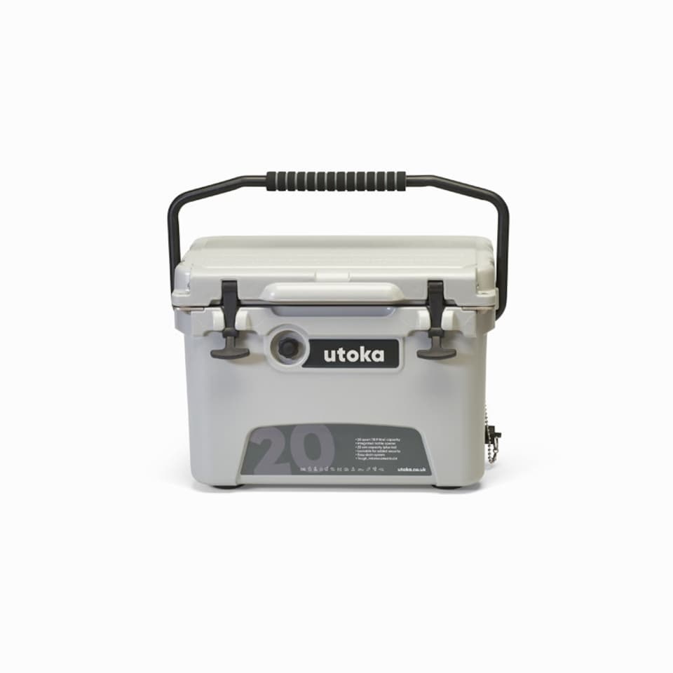 image 1 of Utoka 20 Cool Grey Hard Cooler Cool Box Grey