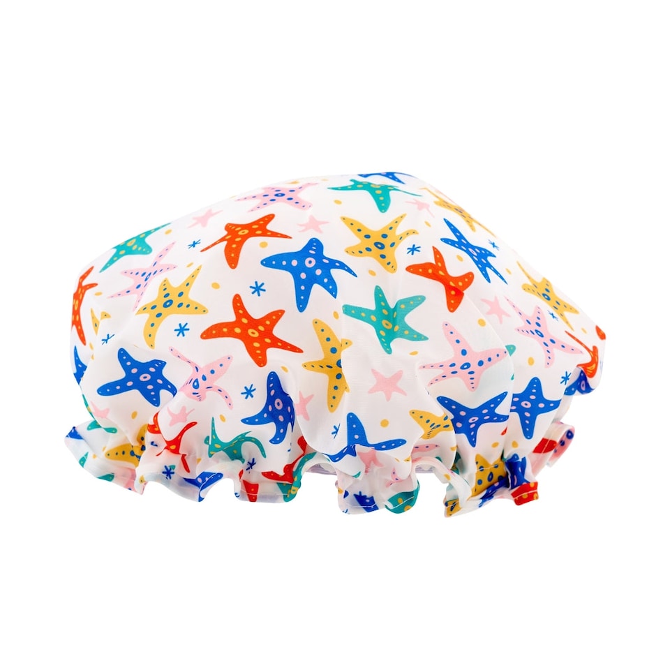 image 1 of SMUG Shower Cap - Starfish Print