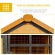 image 5 of PawHut Wood-metal Rabbit Hutch Elevated Pet House Outdoor 122 x 63 x 92cm