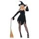 image 1 of Short Black Witch Dress Fancy Dress Costume Ladies Extra Small - UK 4-6 | Black | 4