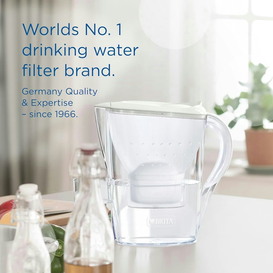 image 1 of BRITA Marella Water Filter Jug White (2.4L) Half Year Pack incl. 6x MAXTRA PRO Pure Performance Cartridge