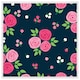 image 1 of Rose bud pattern (Picutre Frame) White | M